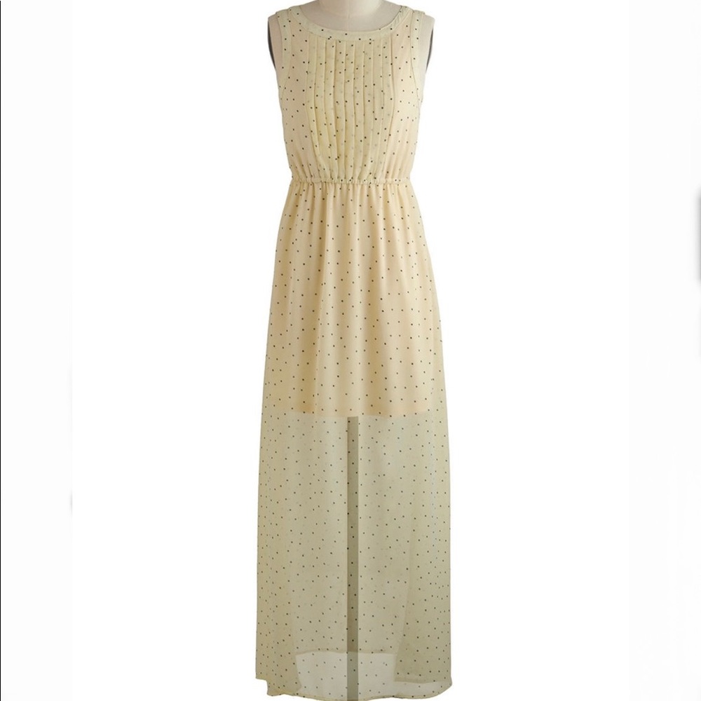 Modcloth Polka Dot Maxi